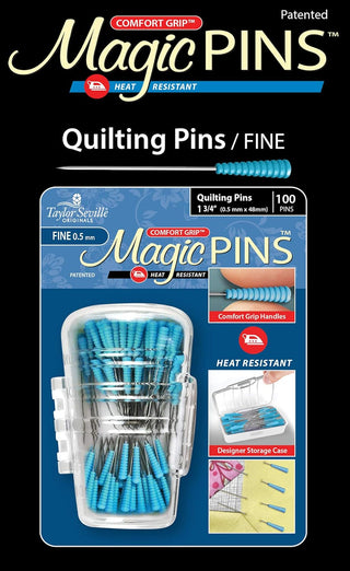 Taylor Seville Magic Pins Quilting Fine 100pc