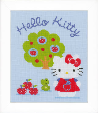 Vervaco Hello Kitty & Apple Tree Counted Cross Stitch Kit