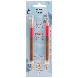 Pony Flair Interchangeable Circular Knitting Pins 14cm - Full range of sizes available!