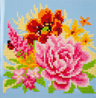 Vervaco Diamond Painting Kit Greeting Card Flowers