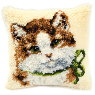 Vervaco Kitten Cushion Latch Hook Kit