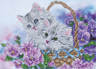 Diamond Dotz Complete Diamond Facet Art Kit Kitty Basket