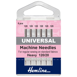 Hemline Heavy Universal Machine Needles 120/20