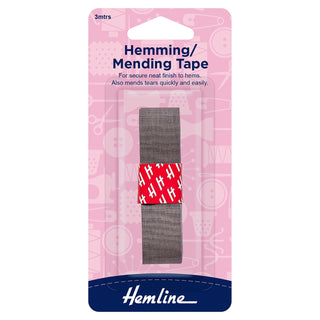 Hemline Grey 3m x 20mm Hemming Tape
