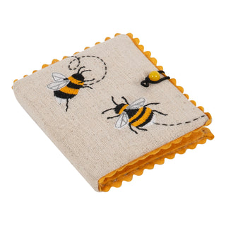 Hobby Gift Needle Case: Embroidered: Bee