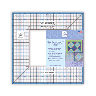 June Tailor Get Squared Quilters Template 12.5" Outer and 6.5" Inner
