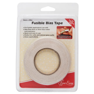 Sew Easy Fusible Bias Tape 20m x 5mm