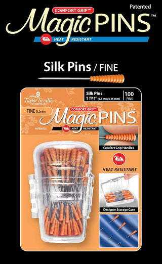 Taylor Seville Magic Pins Silk Fine 100pc
