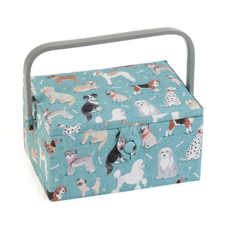 Hobby Gift Medium Sewing Box - Dogs