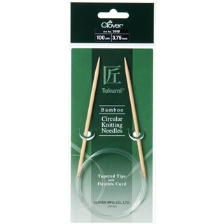 Clover Takumi Bamboo Fixed Circular Knitting Pins - Full Range of Sizes Available!