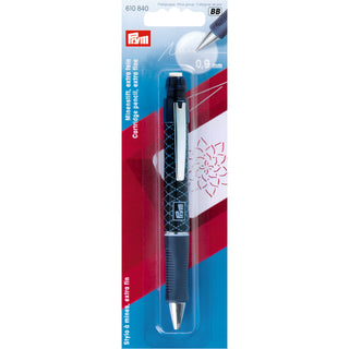 Prym Extra Fine Cartridge Pencil 0.9mm with 2 White Refills