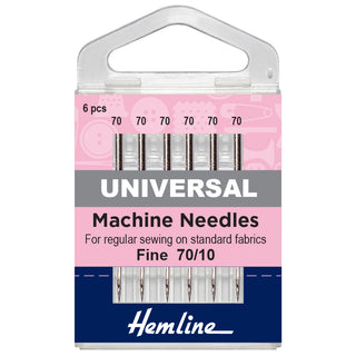 Hemline Fine Universal Machine Needles 70/10