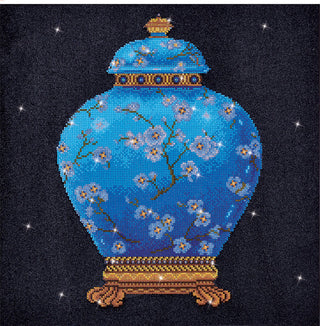 Diamond Dotz Complete Diamond Facet Art Kit Blue Vase