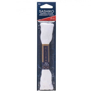 Sew Easy Sashiko Embroidery white Cotton Thread 40m