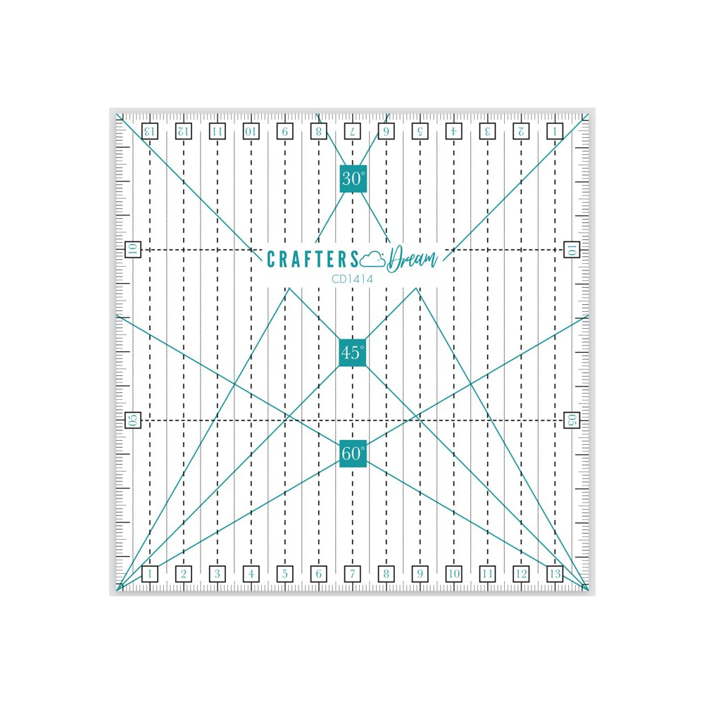 Dream Ruler Crafters Dream Non-Slip Centimetre Quilting Ruler - 14cm x 14cm – The ...