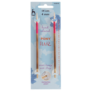 Pony Flair Interchangeable Circular Knitting Pins 14cm - Full range of sizes available!