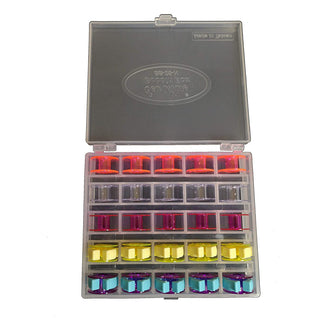 Sew Mate Bobbin Box Kit - Includes 21mm Bobbins and Bobbin Clips