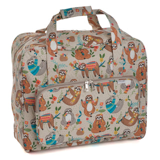 Hobby Gift Sloth Sewing Machine Bag-Matt PVC - 20cm x 43cm x 37cm.