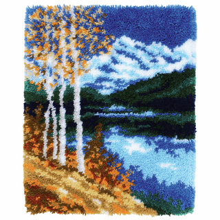 Vervaco Latch Hook Kit: Rug: Birches