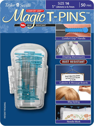 Taylor Seville magic T- Pins Size 16 50pc