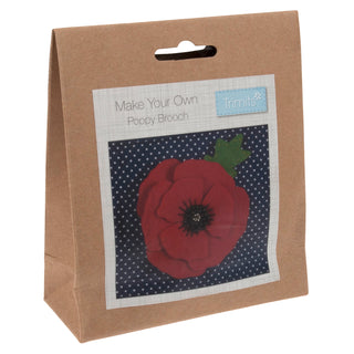Trimits Felt Decoration Kit Poppy Brooch