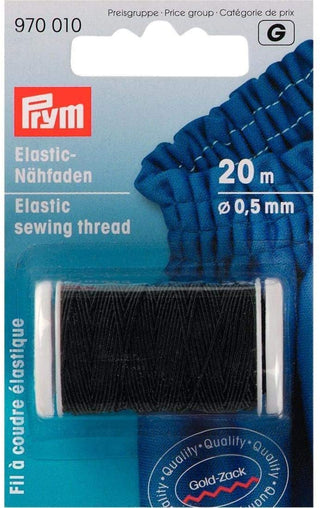 Prym Black Elastic Sewing Thread 0.5mm