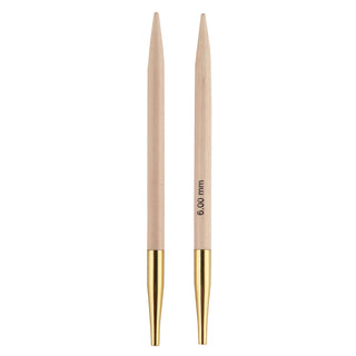 Knit Pro Basix Birch Special Circular Interchangeable Knitting Pins - Full Range of Sizes Available!