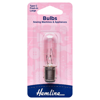 Hemline Type C Large Bayonet Sewing Machine Bulb 15W/240V