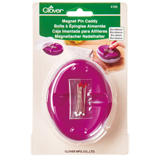 Clover Magnet Pin Caddy - Bordeaux