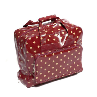 Hobby Gift 'Red Spot' Glossy PVC Sewing Machine Bag