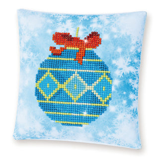 Diamond Dotz Blue Bauble Cushion Diamond Painting Kit