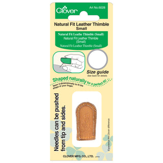 Clover Small Natural Fit Leather Thimble