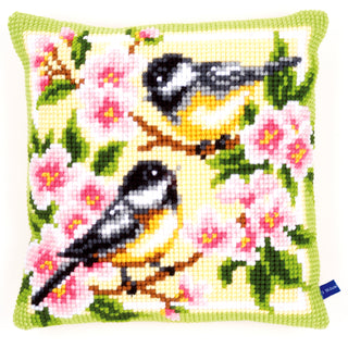 Vervaco Birds & Blossoms Cushion Cross Stitch Kit