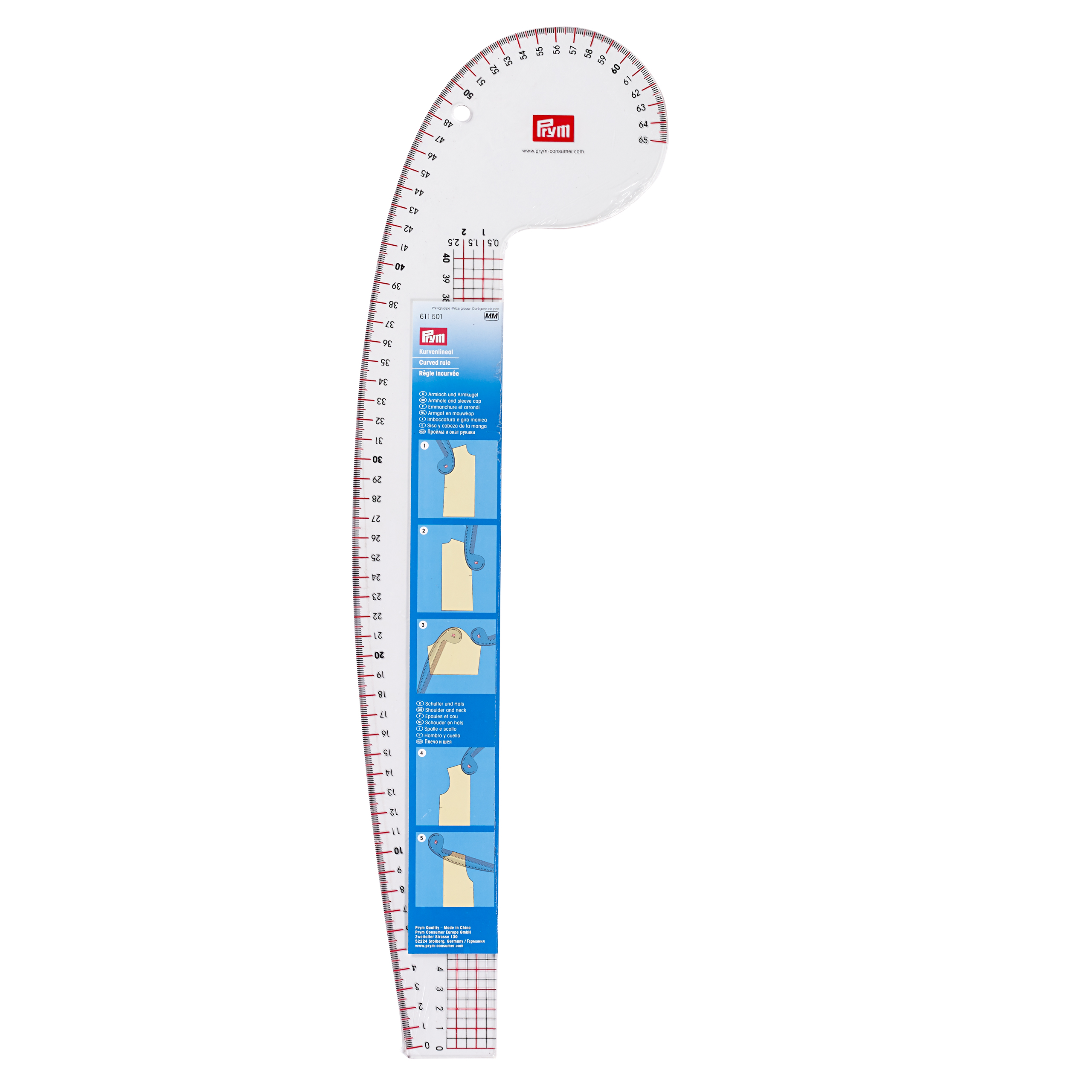 Multi-Function 3 In 1 Curved Ruler